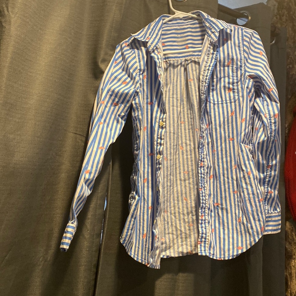 Arizona Jeans Abstract Button Down sz XL